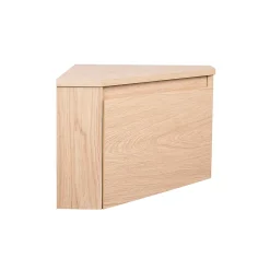 Homesight Meuble lave-mains d'angle à suspendre l.36,5 x H.28 x P.36,5 cm, effet bois, Noma* Lave-Mains