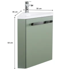 Mob-In Meuble lave-mains d'angle SKINO* Meuble Wc