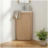 Mob-In Meuble lave-mains d'angle SORRENTO avec vasque en résine* Meuble Wc