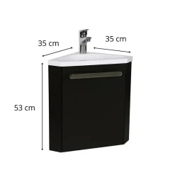 Mob-In Meuble lave-mains d'angle SKINO