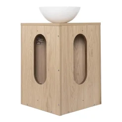 Mob-In Meuble lave-mains d'angle SORRENTO + vasque* Meuble Wc|Meuble De Salle De Bains Faible Profondeur