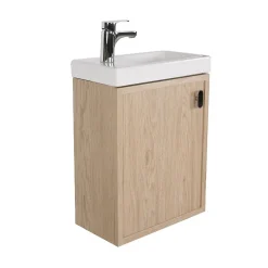 Mob-In Meuble lave-mains décor chêne FRAME* Meuble Wc