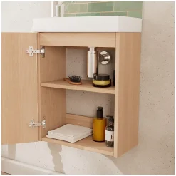Mob-In Meuble lave-mains décor chêne FRAME* Meuble Wc
