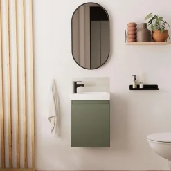 Mob-In Meuble lave-mains LISA + miroir ovale