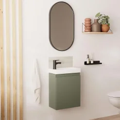 Mob-In Meuble lave-mains LISA + miroir ovale