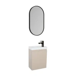 Mob-In Meuble lave-mains LISA + miroir ovale