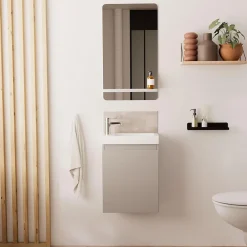 Mob-In Meuble lave-mains LISA + miroir tablette* Lave-Mains