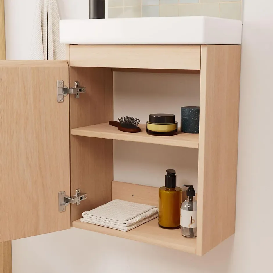 Mob-In Meuble lave-mains LISA + miroir ovale