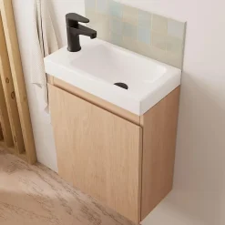 Mob-In Meuble lave-mains LISA + miroir ovale