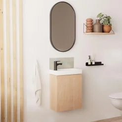 Mob-In Meuble lave-mains LISA + miroir ovale