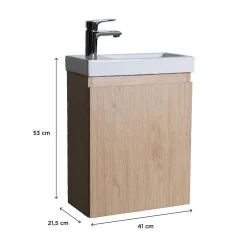 Mob-In Meuble lave-mains LISA + robinet chromé