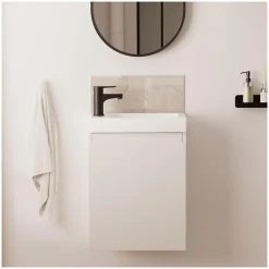 Mob-In Meuble lave-mains LISA + robinet noir* Lave-Mains