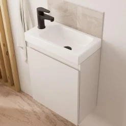 Mob-In Meuble lave-mains LISA + robinet noir* Lave-Mains