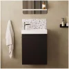 Mob-In Meuble lave-mains LISA + robinet chromé* Meuble Wc