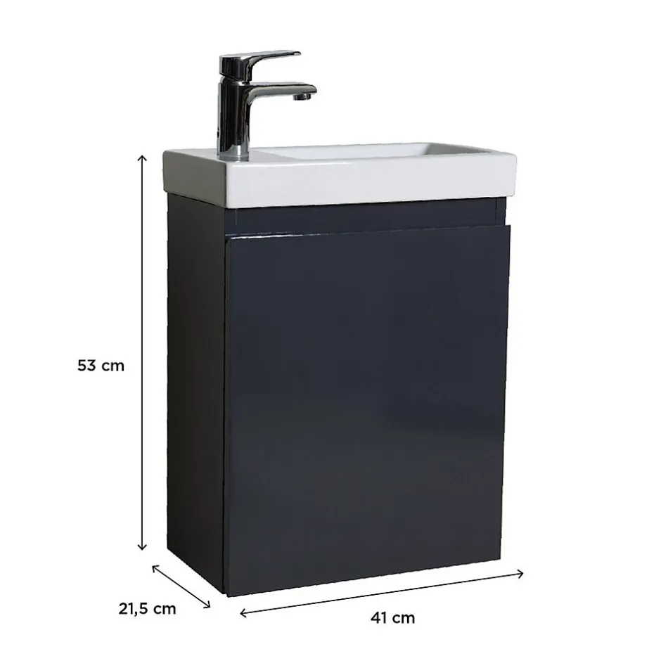 Mob-In Meuble lave-mains LISA + robinet chromé