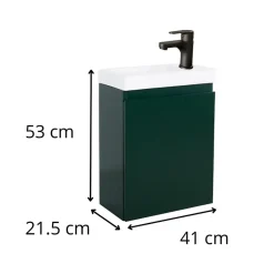 Mob-In Meuble lave-mains LISA + robinet noir* Lave-Mains