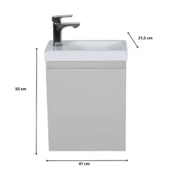 Mob-In Meuble lave-mains LISA + robinet chromé