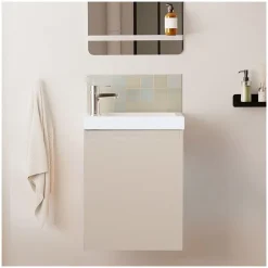 Mob-In Meuble lave-mains LISA suspendu 41 cm* Meuble Wc