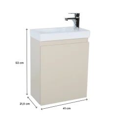 Mob-In Meuble lave-mains LISA suspendu 41 cm* Meuble Wc