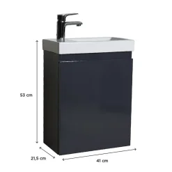 Mob-In Meuble lave-mains LISA suspendu 41 cm 41cm