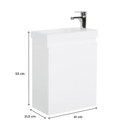 Mob-In Meuble lave-mains LISA suspendu 41 cm