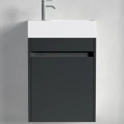 Lomazoo Meuble lave-mains noir mat Ibiza - 40cm