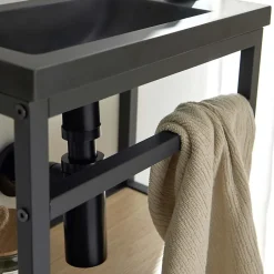 Mob-In Meuble lave-mains SAO + robinet noir
