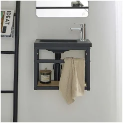 Mob-In Meuble lave-mains SAO + robinet chromé* Lave-Mains