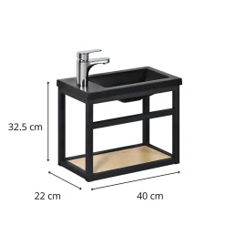 Mob-In Meuble lave-mains SAO + robinet chromé* Lave-Mains