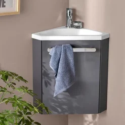 Mob-In Meuble lave-mains SKINO + robinet chromé* Lave-Mains