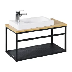 Mob-In Meuble lave-mains WILO grande largeur avec vasque résine 60cm* Lave-Mains