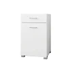 Ml-Design Meuble panier à linge salle de bain armoire toilette MDF mélamine 50x78,5x45 cm