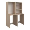Vente-unique Meuble pour 2 machines à laver avec penderie et étagères - Naturel clair - H184 x L128 cm - ERKANO
