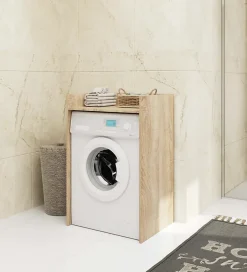 Akord Furniture Factory Meuble pour lave-linge AKORD FIN Chêne Sonoma 64 cm 1 étagère 64x50x98 cm