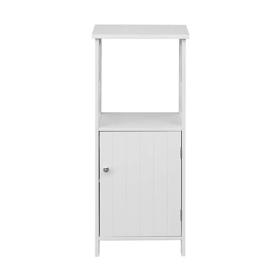 Mobili Rebecca Meuble pour Salle de Bains en MDF Blanc avec étagères Rebecca Mobili