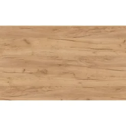 Planète Bain Meuble salle de bain - 100 cm - avec plan vasque - Effet chêne brut - A suspendre - KARAIB