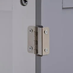 kleankin Meuble salle de bain - meuble sous-vasque - placard 2 portes avec étagère - dim. 60L x 30l x 60H cm - MDF gris blanc