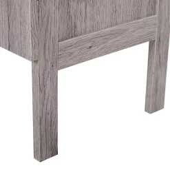Homcom Meuble salle de bain - meuble sous-vasque - placard 2 portes avec étagère - dim. 60L x 30l x 70H cm - MDF imitation bois gris* Meuble Sous-Vasque