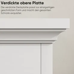 ProximaX Meuble salle de bain blanc sur pied avec porte panier et étagère réglable, meuble indépendant pour salle de bain, salon ou cuisine