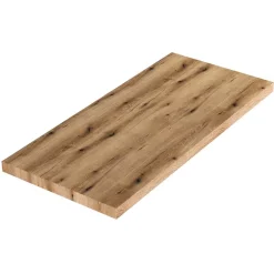 Kiamami Valentina Meuble Salle De Bain Plan Vasque 100Cm Chêne Naturel Effet Bois* Plan De Travail Salle De Bains