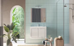 Autres Meuble salle de bain Pratiko BASIC 2.0 blanc laqué brillant 82x57x47 cm