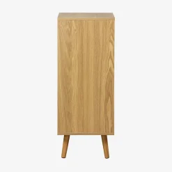 Sweeek Meuble salle de bain vintage décor bois frêne 1 tiroir 1 porte - Nepal* Etagère Salle De Bains