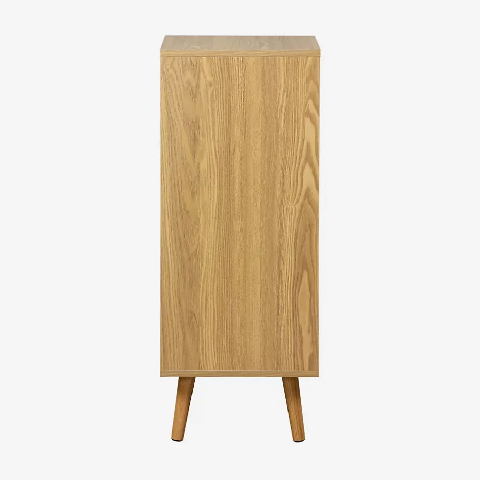 Sweeek Meuble salle de bain vintage décor bois frêne 1 tiroir 1 porte - Nepal* Etagère Salle De Bains