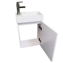 Top Bath Meuble Salle de Bains avec vasque/lavabo lave mains à suspendre Mini 40 Blanc* Lave-Mains