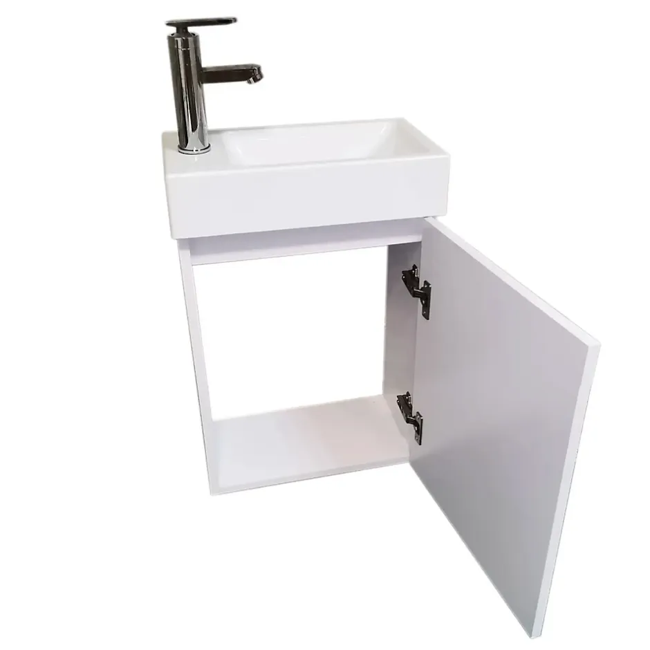 Top Bath Meuble Salle de Bains avec vasque/lavabo lave mains à suspendre Mini 40 Blanc* Lave-Mains