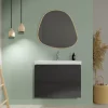 Planète Bain Meuble salle de bain-80x37.5cm-Gain de place -Gris anthracite Mat-Moduo Slim