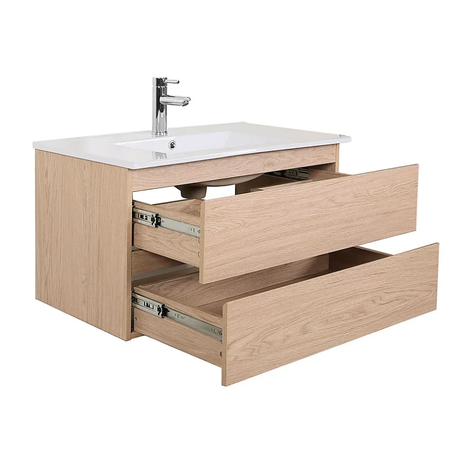 Mob-In Meuble simple vasque 80cm + vasque SORRENTO* Meuble Vasque