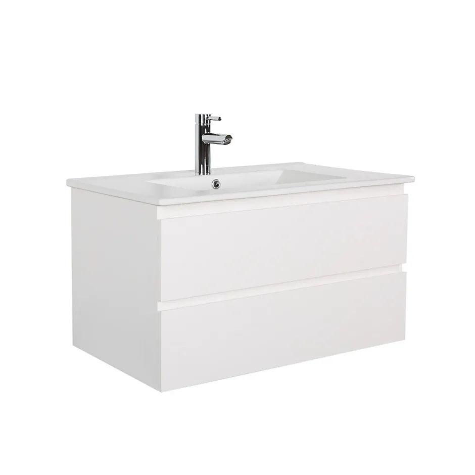 Mob-In Meuble simple vasque 80cm + vasque SORRENTO* Meuble Vasque