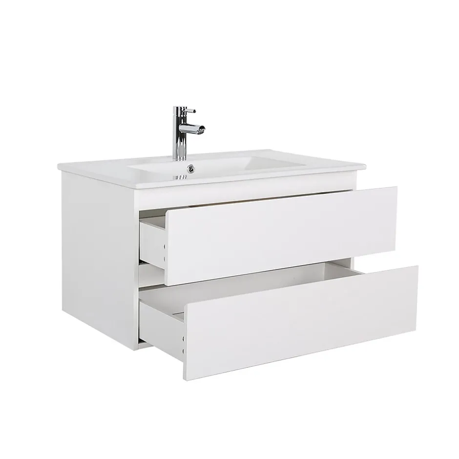 Mob-In Meuble simple vasque 80cm + vasque SORRENTO* Meuble Vasque