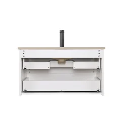 Mob-In Meuble simple vasque 80cm + vasque SORRENTO* Meuble Vasque